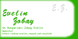 evelin zobay business card